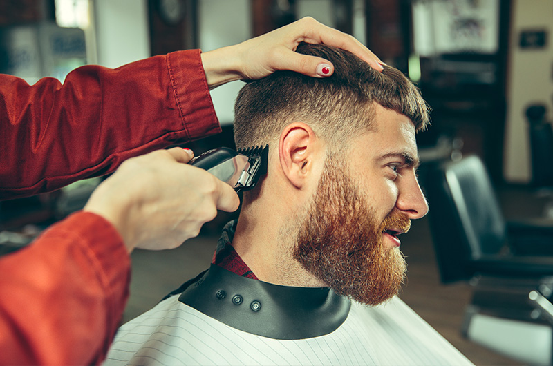 Fade with beard trim